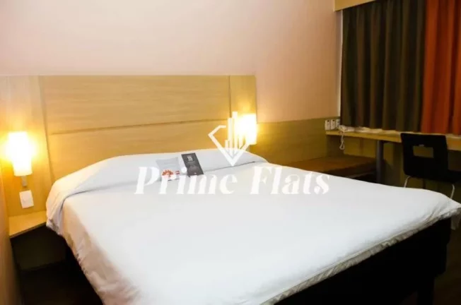 Imagem Flat disponível para venda no Hotel íbis Paulista, com 18m², 1 dormitório e 1 vaga