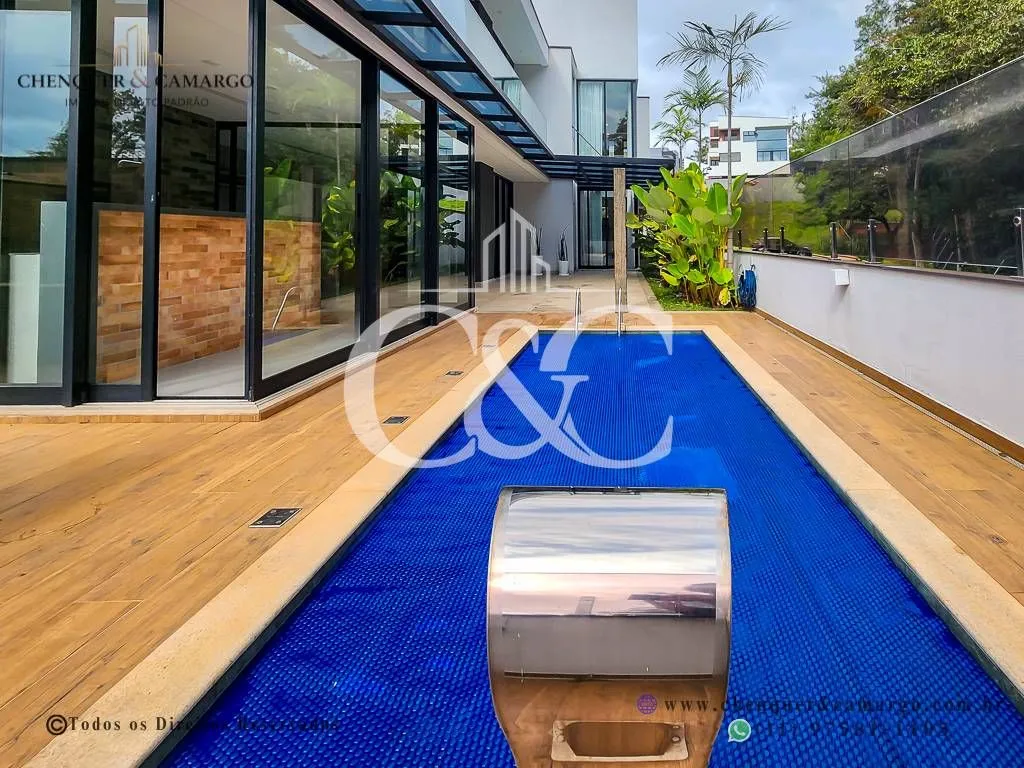 Imagem Casa à venda no Brisas da Mata Jundiaí, 283m², elevador, 3 suítes e piscina aquecida