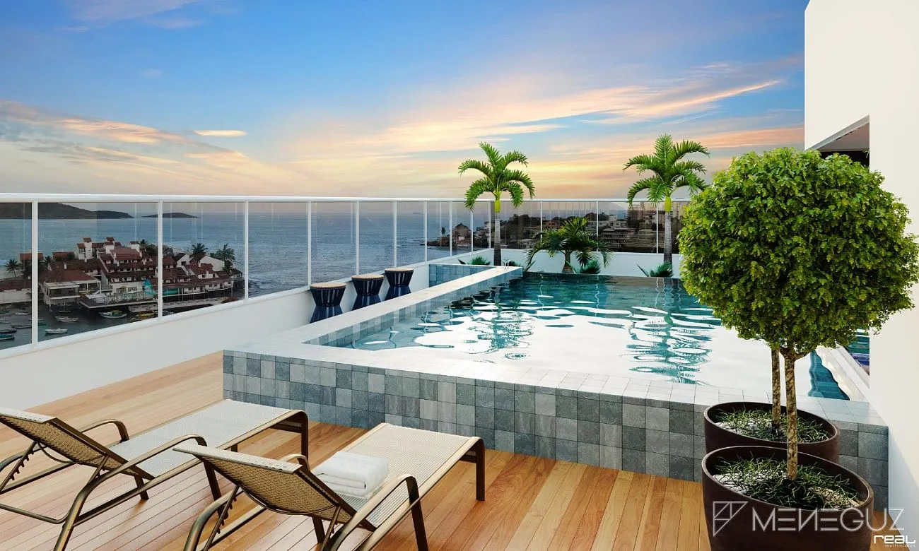 Imagem Antônio Gotarde - Empreendimento de alto padrão com apartamentos a venda de 3 quartos frente para o mar na Praia do Morro