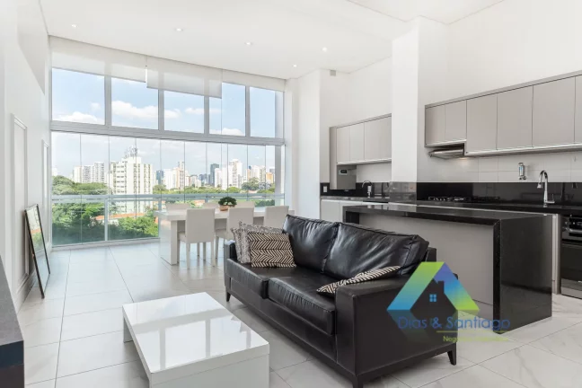 Foto do imóvel Apartamento com 1 Quarto e 2 banheiros para Alugar, 85 m² no Brooklin!