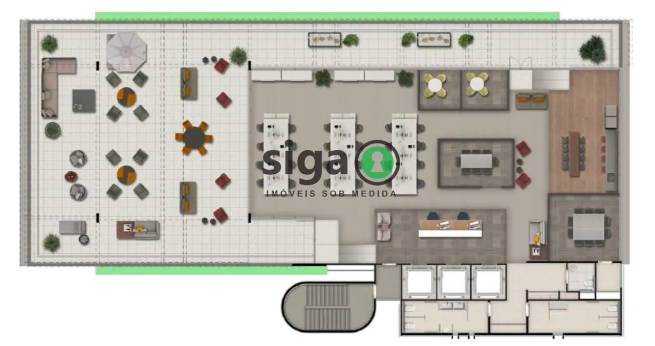 Imagem Excelente Sala Comercial Conjunto Comercial, Laje para Locação Comercial em Pinheiros, São Paulo, SP