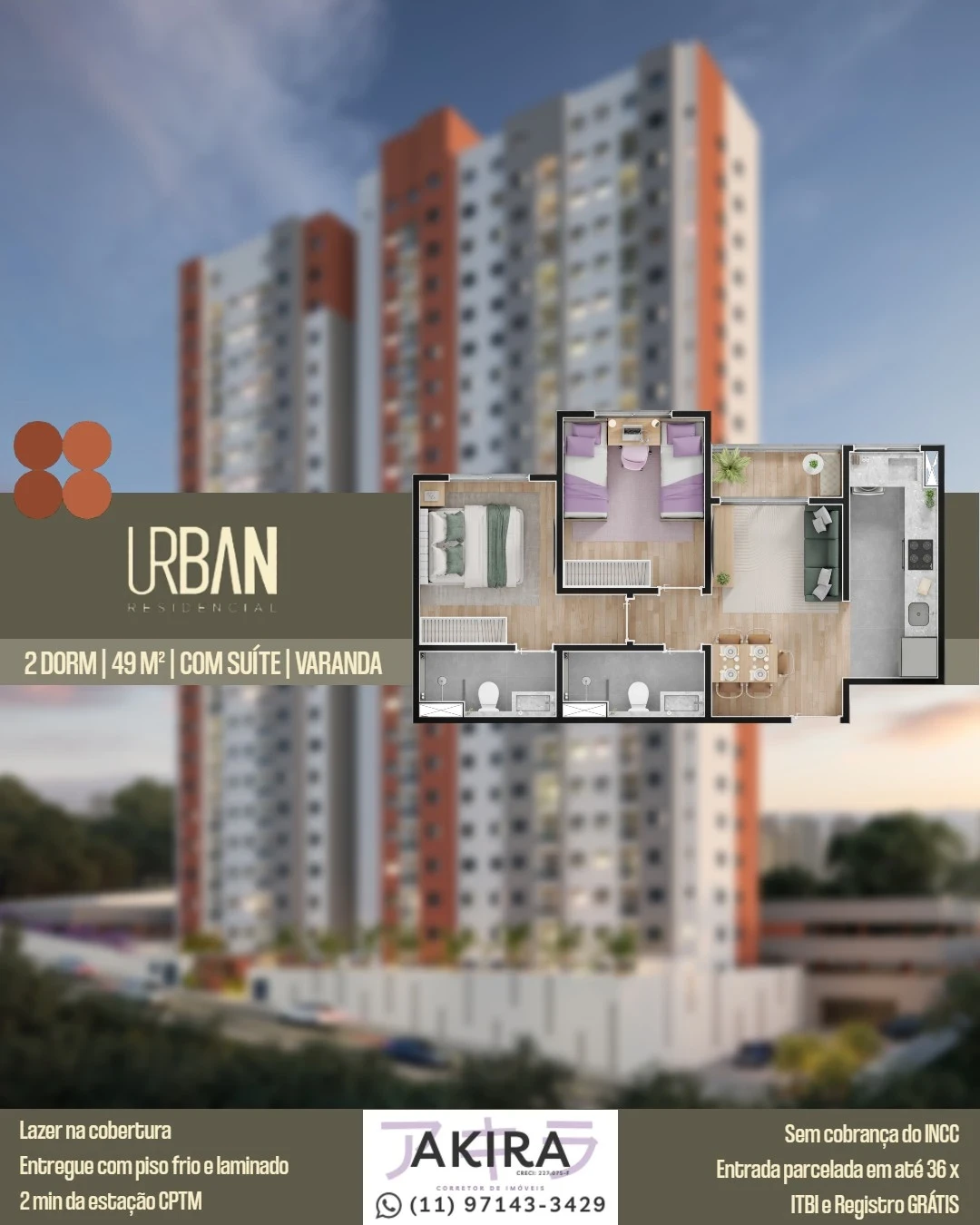 Imagem Apartamento com 2 Quartos à Venda, 50 m² em Loteamento Municipal Brás Cubas - Mogi das Cruzes