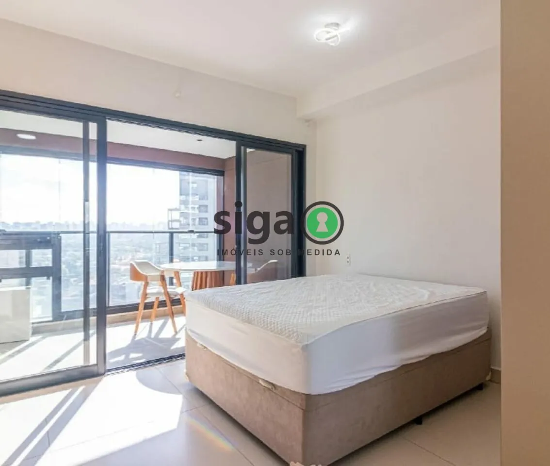Imagem Apartamento 30m² para locação mobiliado, localizado em Moema.