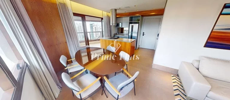 Imagem Flat disponível para locação no Cyrela by Pininfarina no Itaim Bibi, com 96m², 1 dormitório e 4 vagas