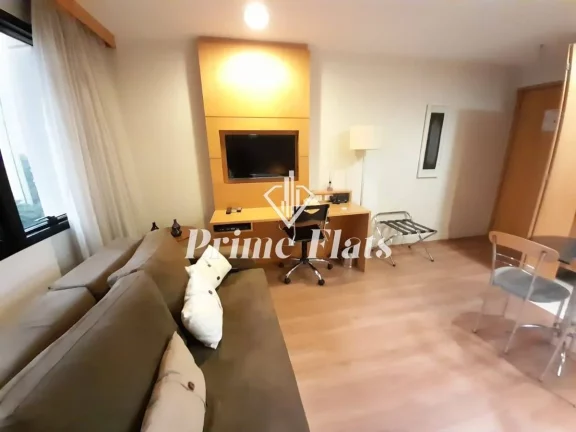 Imagem Flat disponível para locação no Transamérica Executive Jardins, com 28m², 1 dormitório e 1 vaga