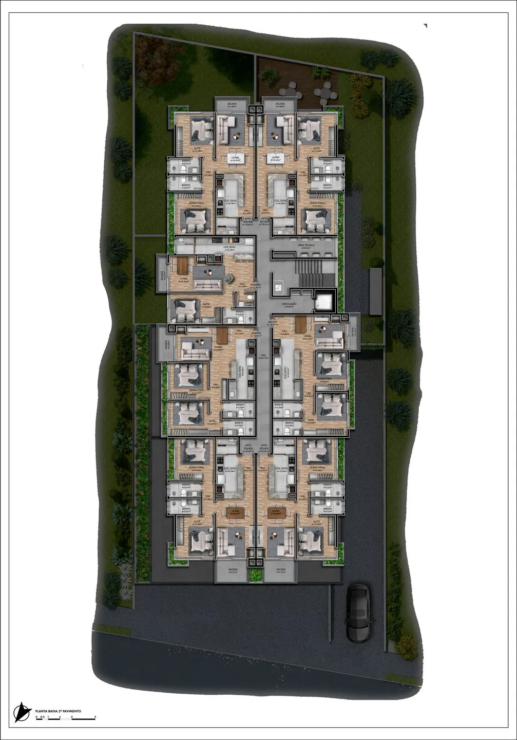 Imagem Apartamento à venda em Canela, Centro , com 2 quartos, 84.24m2