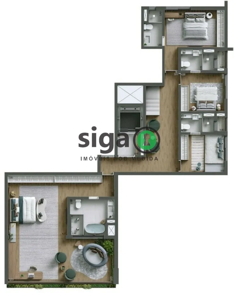 Imagem Cobertura Duplex para venda em Moema 04 suítes, São Paulo - SP