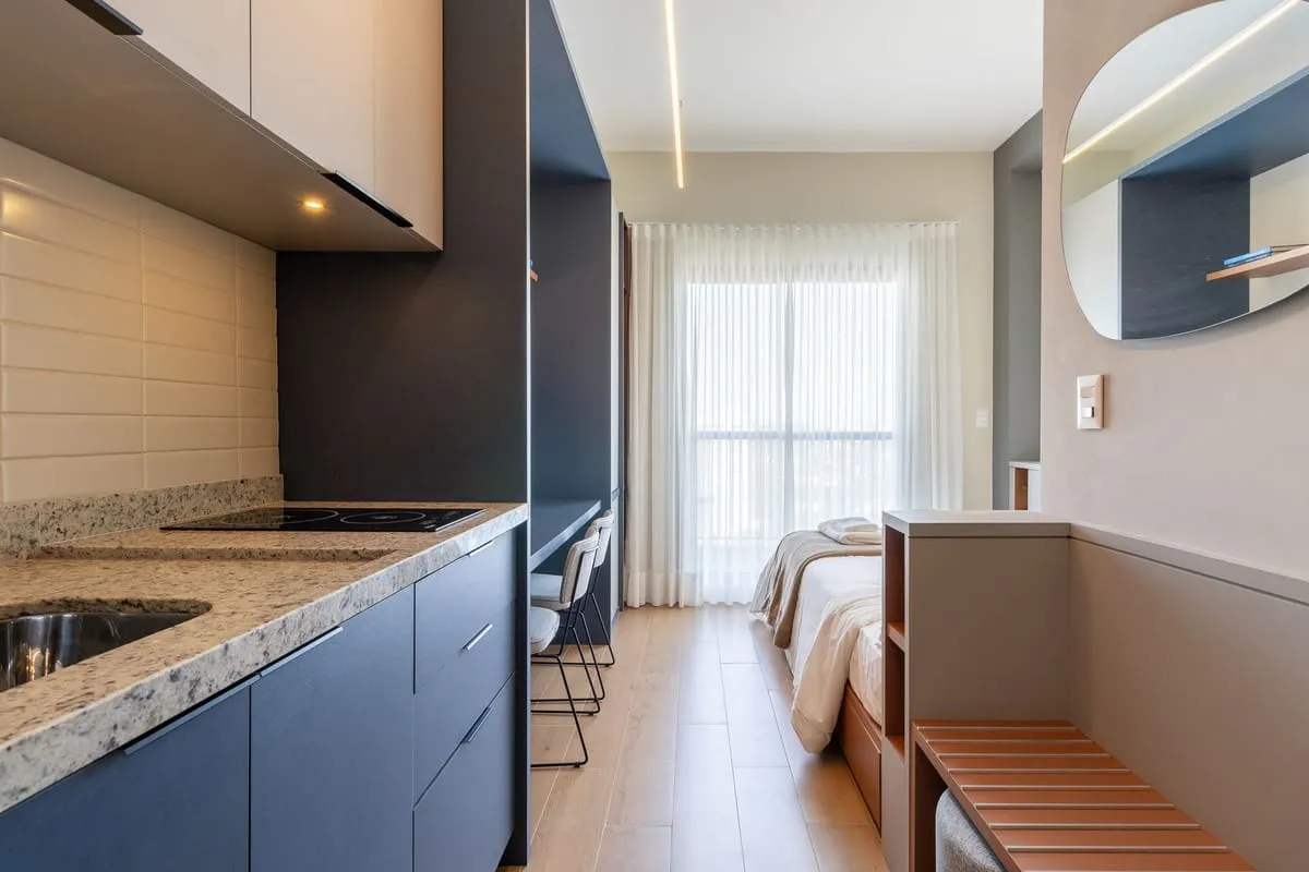 Imagem Apartamento com 1 Quarto para alugar, 27m² - Brooklin
