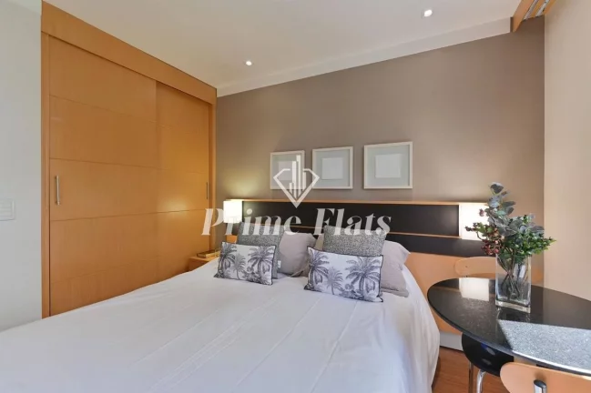 Imagem Flat disponível para locação no Transamerica Executive Jardins, com 45m², 2 dormitórios e 1 vaga