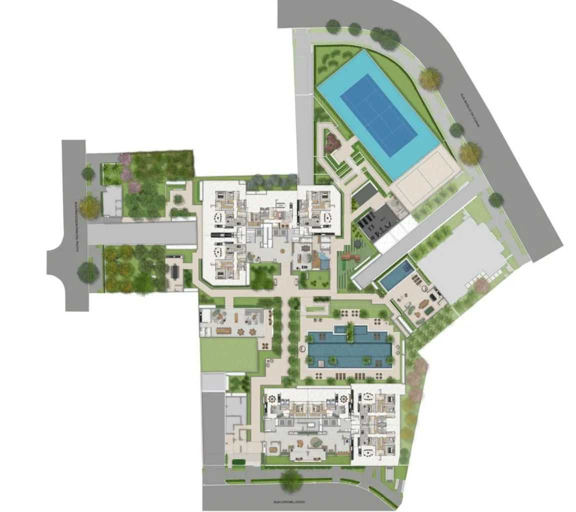 Imagem Apartamento de luxo na Aclimação: 3 quartos, 3 suítes, 4 banheiros, 2 vagas de garagem e 126m² no Condomínio Living Wellness.