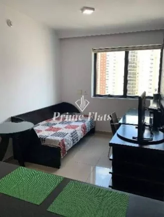 Foto do imóvel Flat disponível para reais no Meliá Ibirapuera, com 26m², 1 dormitório e 1 vaga em Avenida Ibirapuera