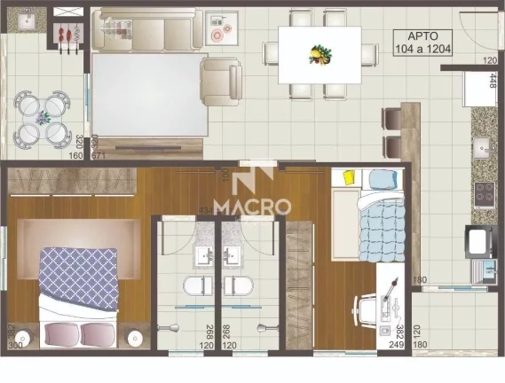 Imagem Res. Acácias | Vila Lenzi | 77m²