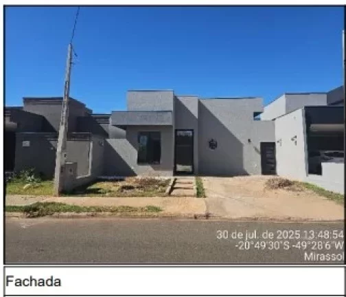 Imagem Oportunidade Única em MIRASSOL - SP | Tipo: Casa | Negociação: Leilão | Situação: Imóvel
