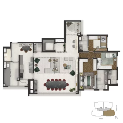 Imagem Apartamento à venda no bairro Brooklin Novo - São Paulo/SP