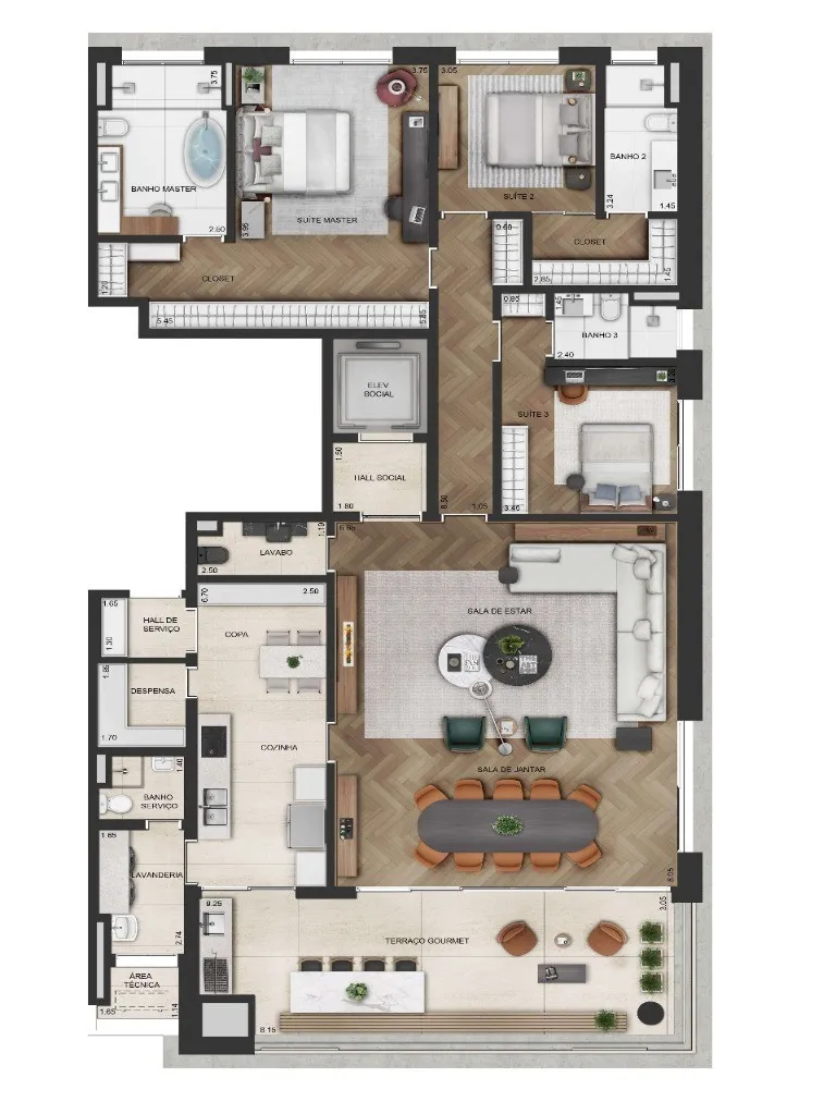 Imagem Imperdível: Apartamento de luxo no Edifício LINDENBERG GROENLÂNDIA, com 4 quartos e 321m² no Jardim América, São Paulo-SP!