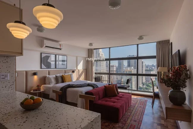 Imagem Apartamento à venda no Centro de SP: 1 quarto, 1 sala, 1 banheiro, 37m² de área. Venha conferir!