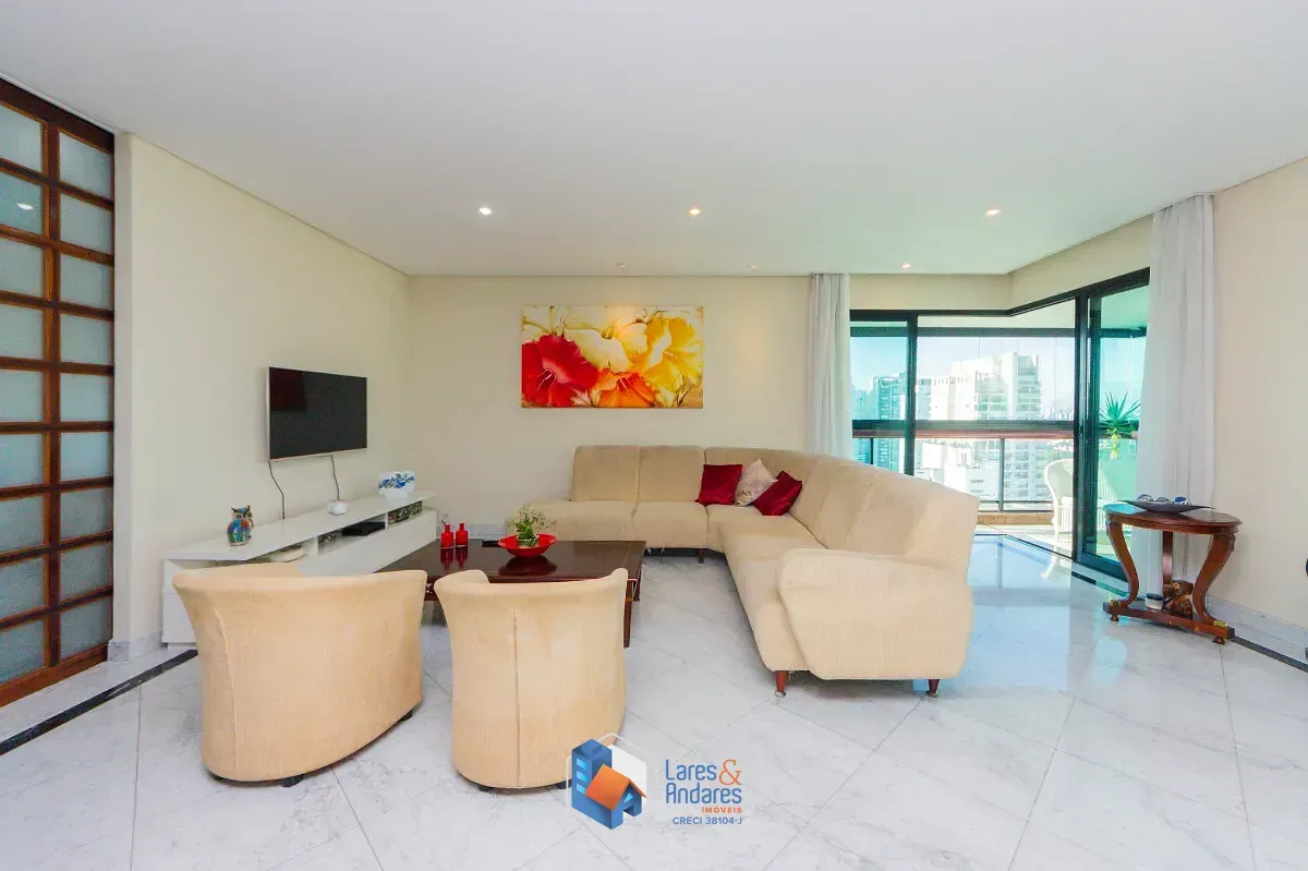 Imagem Apartamento para venda em Campo Belo com 4 quartos, sendo 3 suítes, 242m²