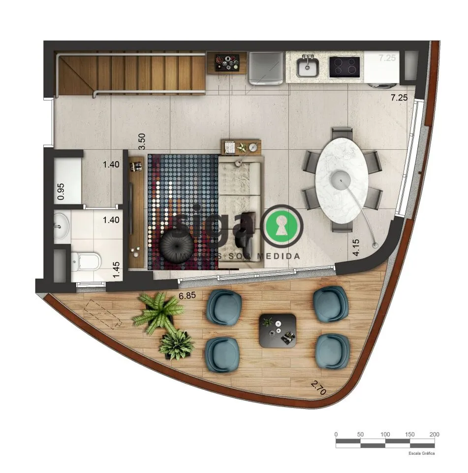 Imagem Cyrela by Pininfarina Studio Duplex 94 m² | 1 suíte | 2 vagas e design italiano
