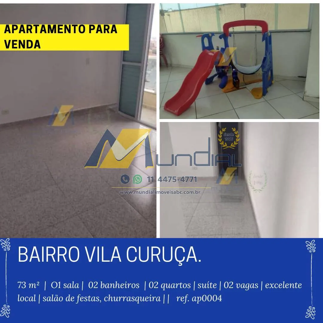 Imagem Vendo Apartamento em Santo André, Vila Curuçá