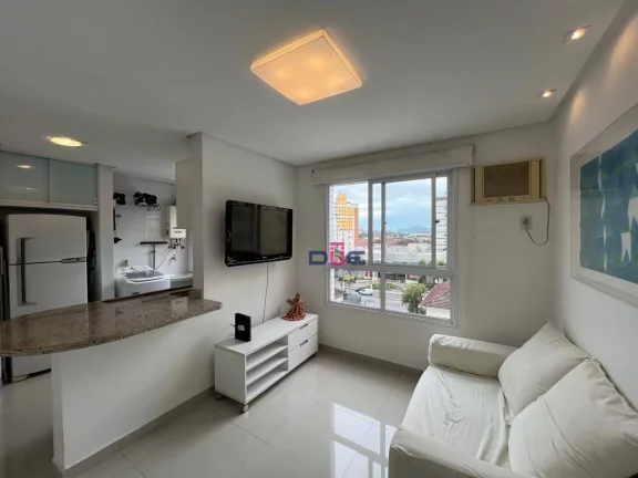 Apartamento porteira fechada com 1 dormitório à venda, 37 m² por R$ 400.000 - Boqueirão - Santos/SP