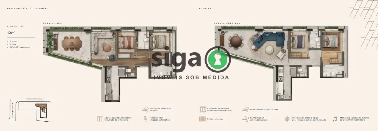 Imagem Apartamento para venda no Itaim Bibi 02 suítes, São Paulo - SP