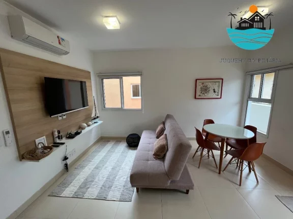 Imagem Apartamento para locação em Juquehy, 30 metros da praia e com 1 dormitório, acomodação p/ 1 casal e 2 filhos, bem localizado | Juquehy Imobiliária
