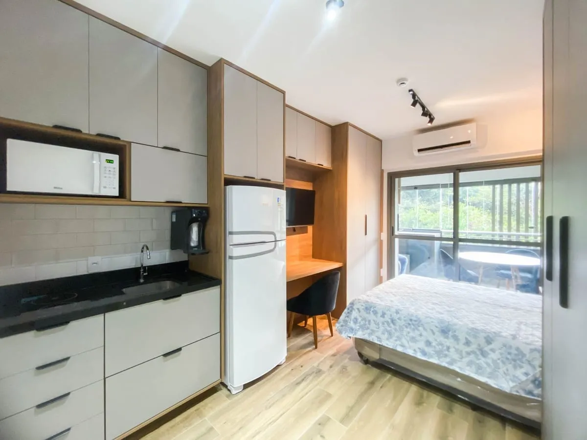 Imagem Apartamento com 1 Quarto para alugar, 30m² - Pinheiros