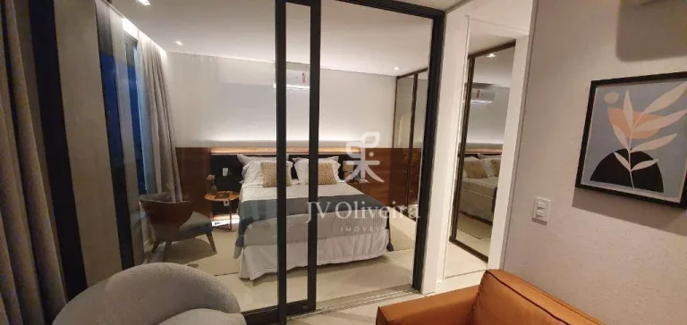 Imagem Apartamento com 1 dormitório para alugar, 46 m² por R$ 7.515,69/mês - Pinheiros - São Paulo/SP