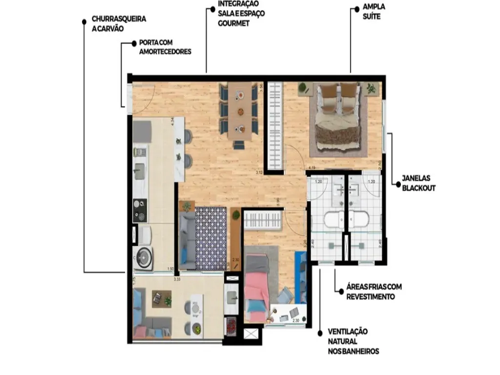 Imagem Apartamento à venda em Vila Curuça Santo André SP, apartamento pronto para morar em Santo André, apartamento 2 quartos em Santo André