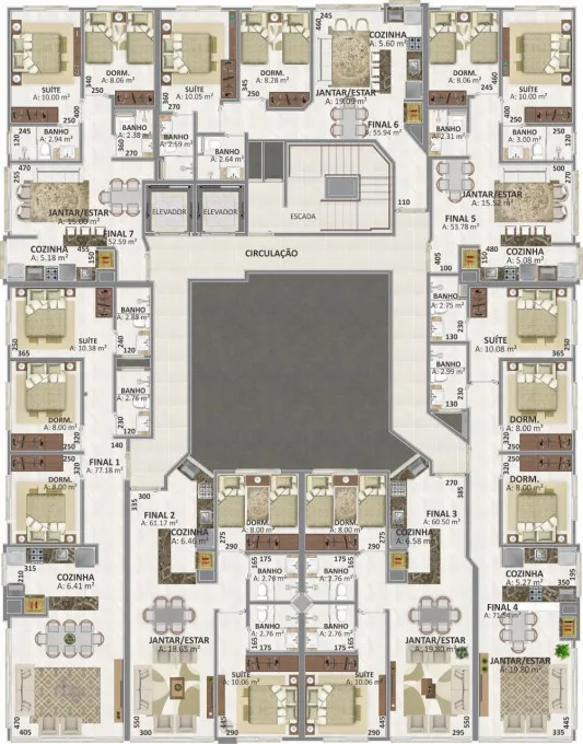 Imagem Apartamento 2 quartos para venda no bairro Centro em Capão da Canoa