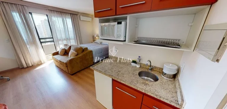 Imagem Flat disponível para locação no Radisson Blu São Paulo em Pinheiros, com 32m², 1 dormitório e 1 vaga
