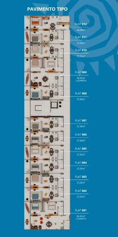 Imagem Flat com 1 dormitório à venda, 37 m² por R$ 225.999,00 - Jacumã - Conde/PB