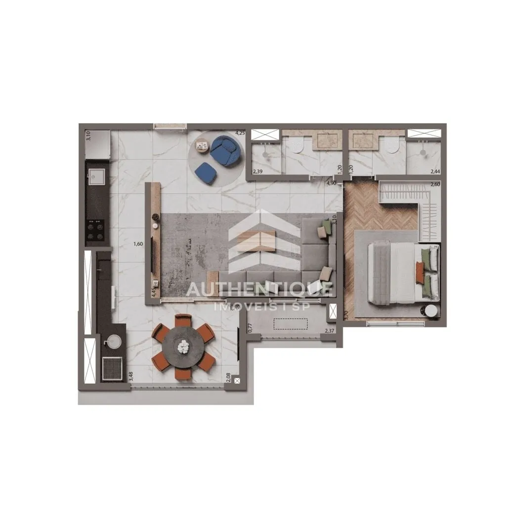Imagem BROOKLYN BRIDGE - Apartamento à venda no bairro Brooklin - São Paulo/SP, Zona Sul