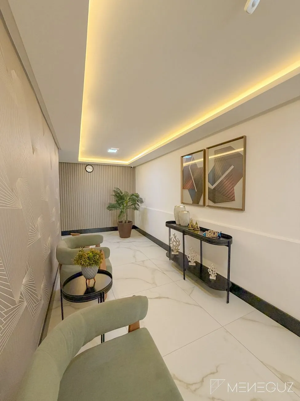 Imagem Quarto e sala totalmente mobiliado, no 8º andar, no Edifício Prosperity - um dos empreendimentos mais modernos e desejados da Praia do Morro.