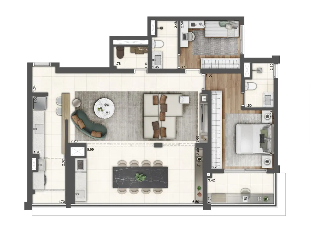 Imagem Wonder Ipiranga Residence, apartamento com 3 quartos em Ipiranga São Paulo SP
