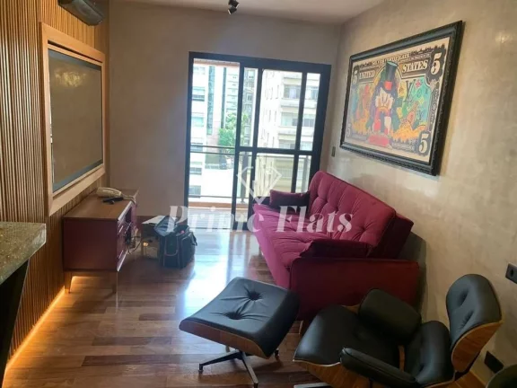 Imagem Flat disponível para venda no Flat London Residence Service no Jardim Paulista, com 42m², 1 dormitório e 1 vaga de garagem