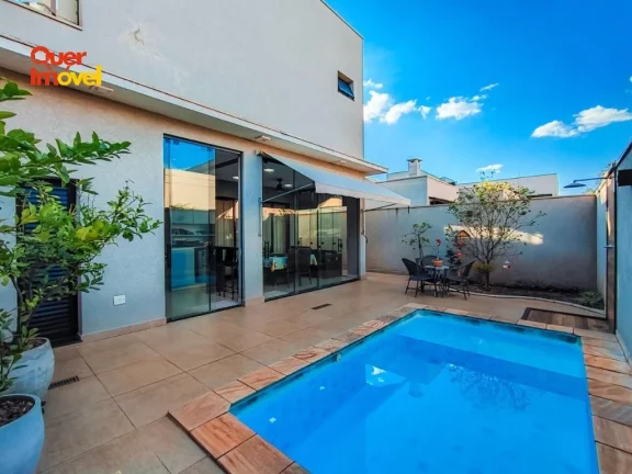 Imagem Casa em Condomínio à Venda em Ribeirão Preto-SP, Jardim Cybelli - 3 suítes, 2 salas, 5 banheiros, 4 vagas, 190,50m².