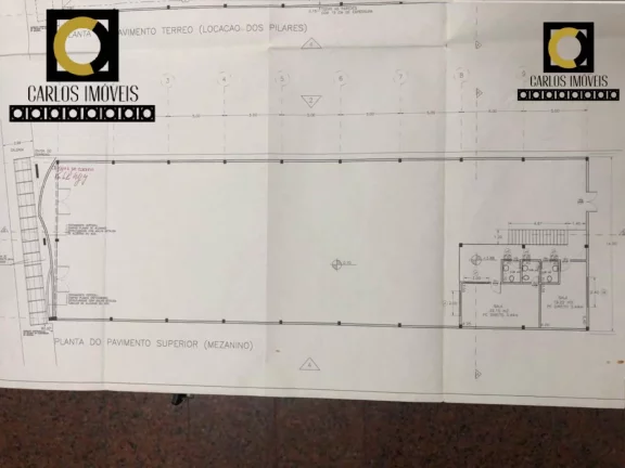 Imagem Imóvel para locação Galpão 800 M2 Centro São Vicente Vão livre Pé direto 10 metros 05 salas 0...