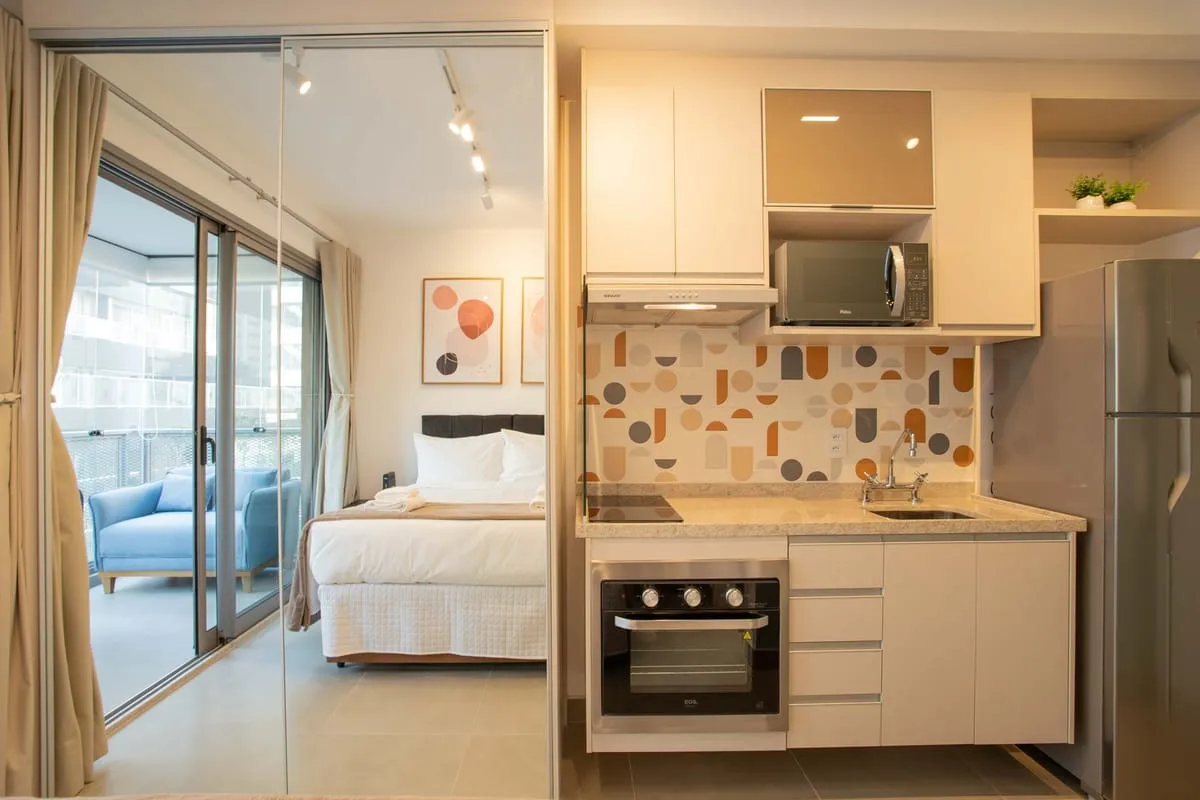 Imagem Apartamento com 1 Quarto para alugar, 25m² - Pinheiros