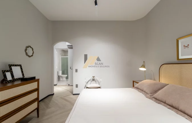 Imagem Apartamento mobiliado para alugar no Cambuí: 3 Quartos, 1 Suíte, 4 Banheiros, 1 Vaga de Garagem, 180m² - Campinas-SP