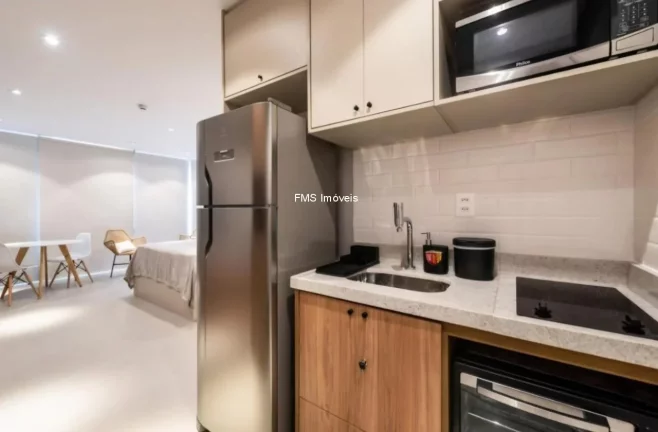 Imagem Apartamento à venda em Moema, São Paulo-SP: 1 quarto, 1 banheiro, 34m² de área.