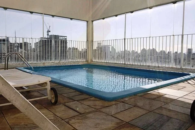 Imagem Flat disponível para locação no Residence Plaza Concorde na Bela Vista, com 42m², 1 dormitório e 1 vaga