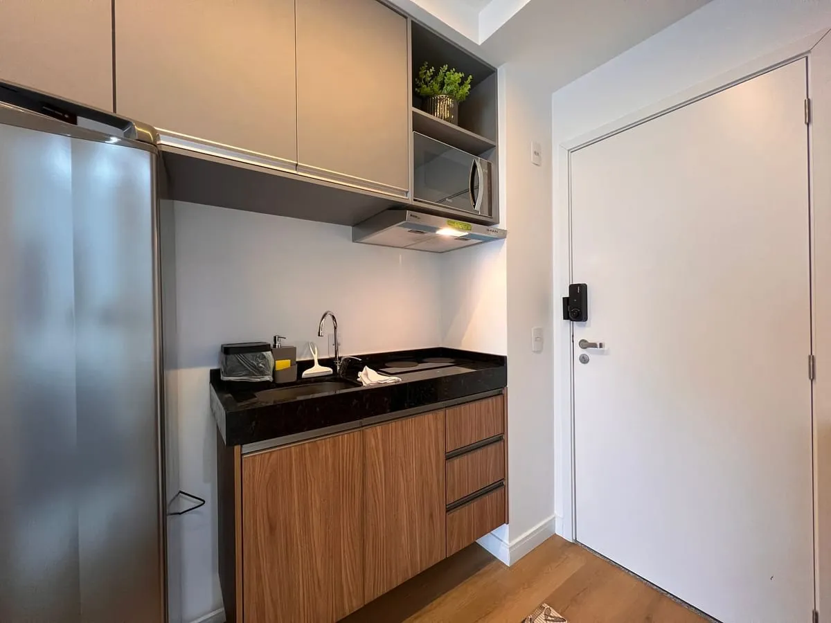 Imagem Apartamento com 1 Quarto para alugar, 23m² - Santo Amaro