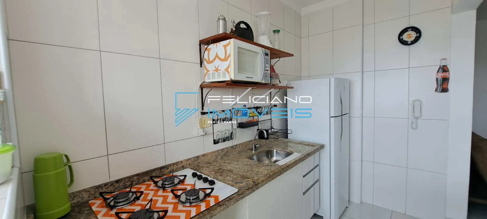 Imagem Apartamento com 1 quarto, Balneário Maracanã, Praia Grande - R$ 340 mil, Cod: 3458