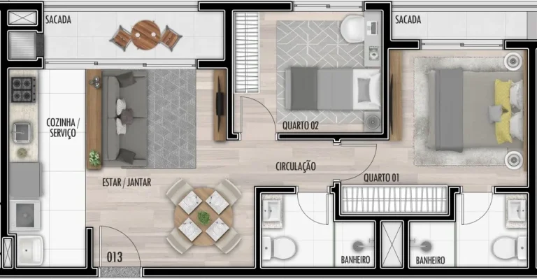 Imagem Apartamento à venda em Curitiba, Santa Cândida, com 3 quartos, 57,94m²