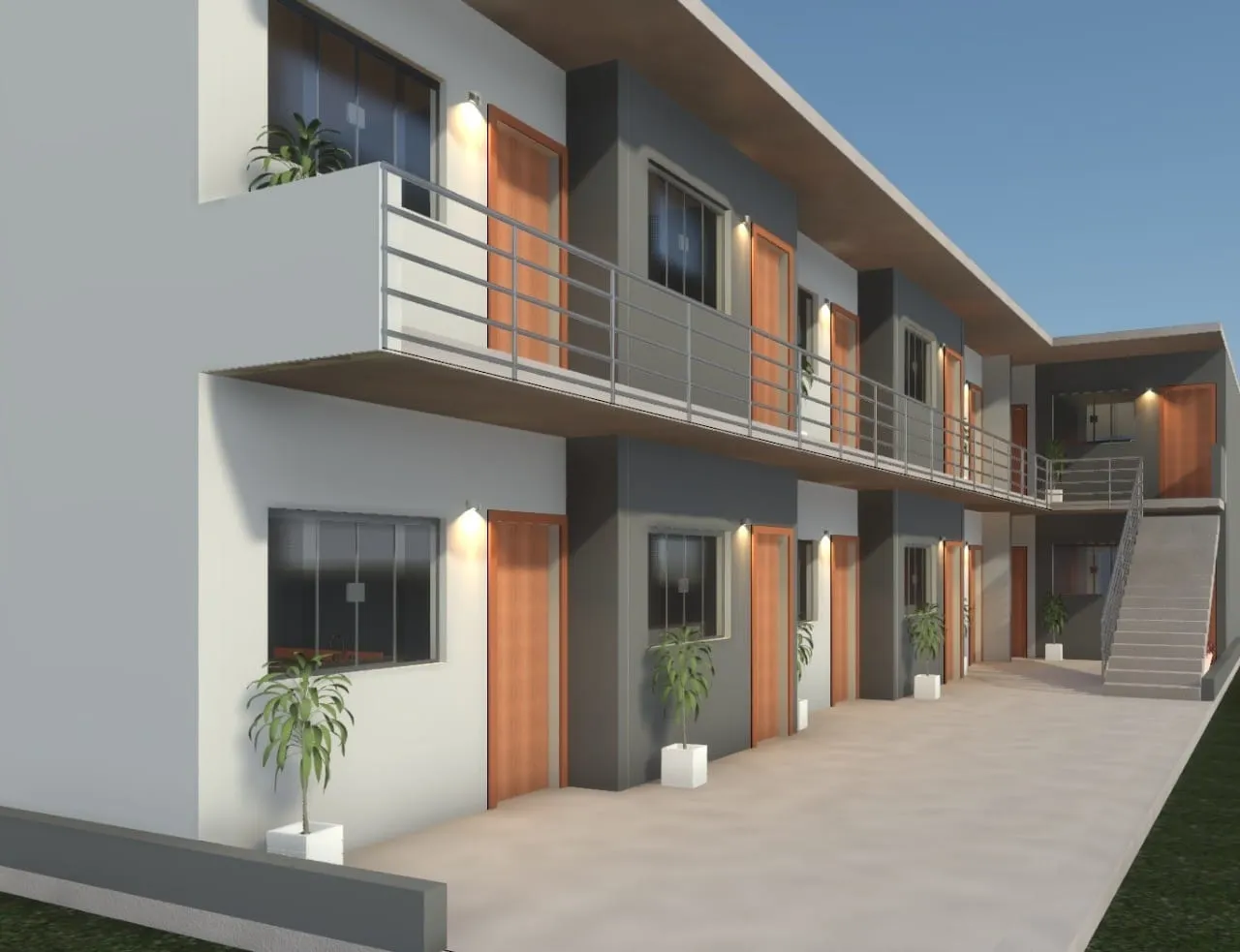 Imagem Terreno de 250m² à venda em Aparecida com projeto aprovado para 16 lofts modernos, ideal para uso residencial ou comercial, com vista incrível para a