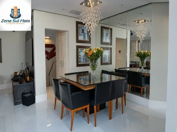 Imagem Cobertura Duplex Impecável à Venda Em Moema Com 4 Suítes e 3 Vagas