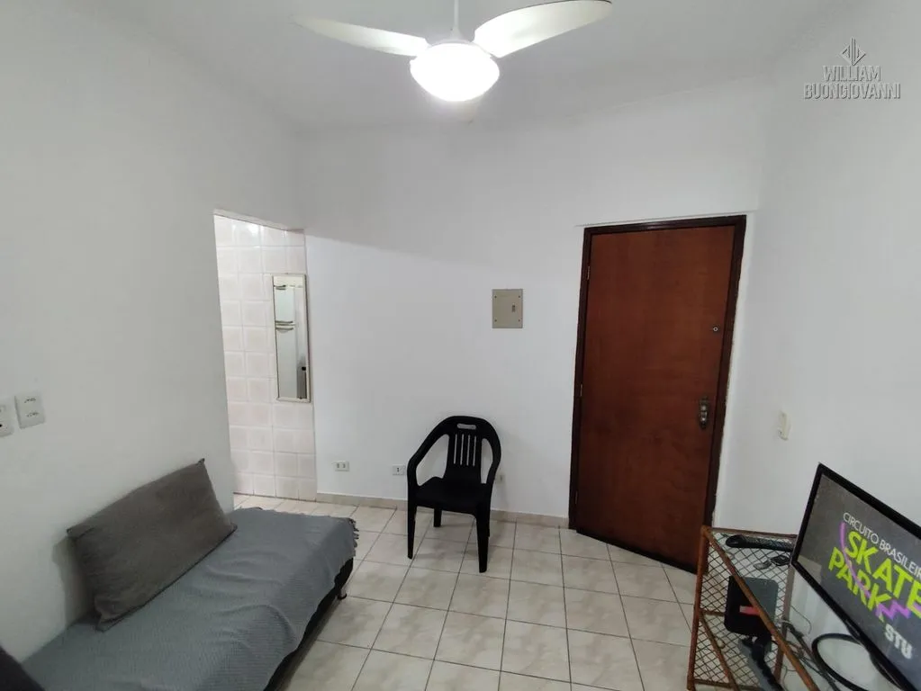 Imagem Apartamento Ocian-Praia Grande 1dorm, mobiliado c/ Sacada - 86m² - 300m da Praia