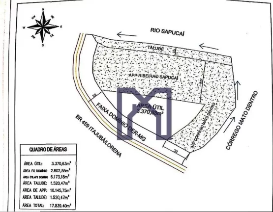 Imagem Terreno à venda, 18000 m² por R$ 5.300.000,00 - Morro Grande - Itajubá/MG