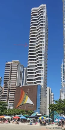 Imagem Apartamento vista p/ o Mar em todos os cômodos, 02 quartos sendo 1suíte, 02 vagas churrasqueira a carvão na varanda, Balneário Camboriú SC